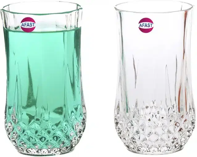 Fancy Water & Wine Glass, 350 ml, Pack of 2