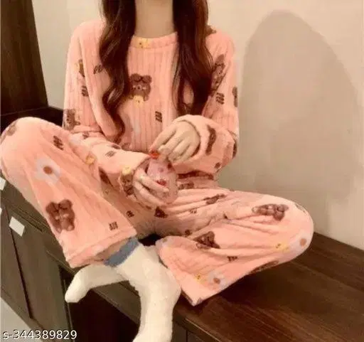 Comfort Nightdress for Women (Peach, XL)