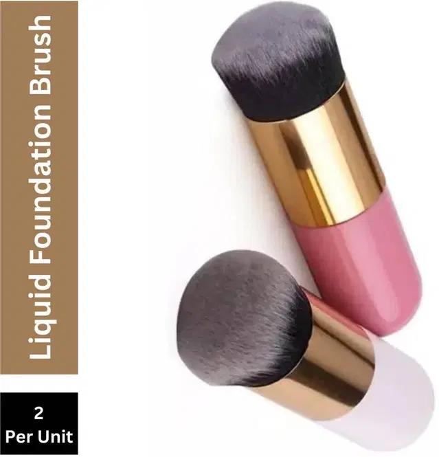 Liquid Cream Powder Kabuki Foundation Brush, Pack Of 2