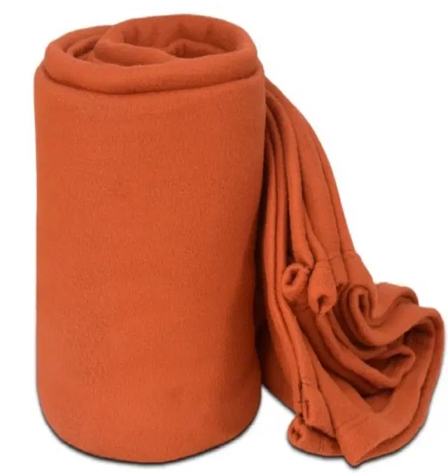 Fleece Blanket, Orange, 60x90 Inches