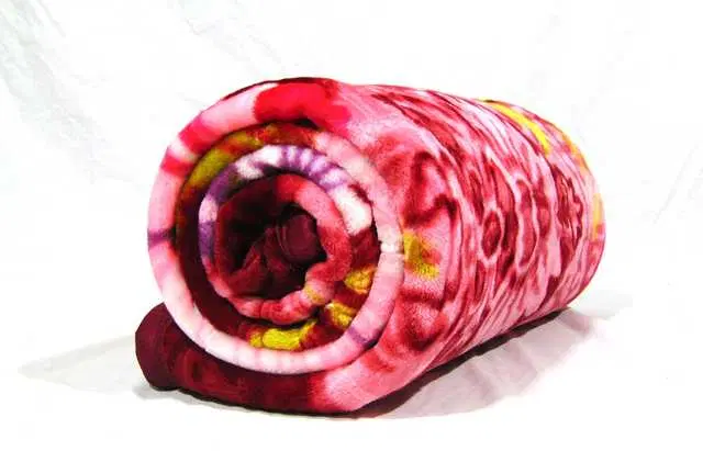 Cotton Mink Woolen Printed Blanket For Heavy Winters, Multicolor, PS-209