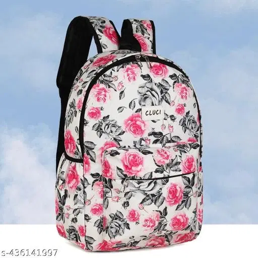 Canvas Backpack Bag, Multicolor