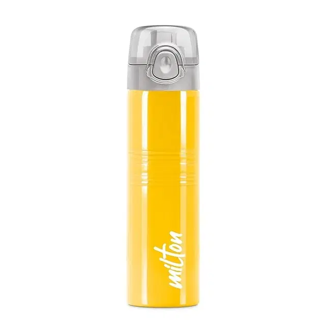 MILTON Steel Water Bottle, 750 ml, Yellow