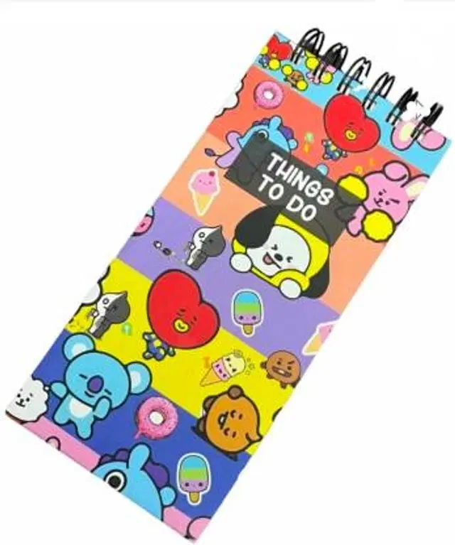Pocket-Size 130 Pages Daily Detailed Work Planner, Multicolor