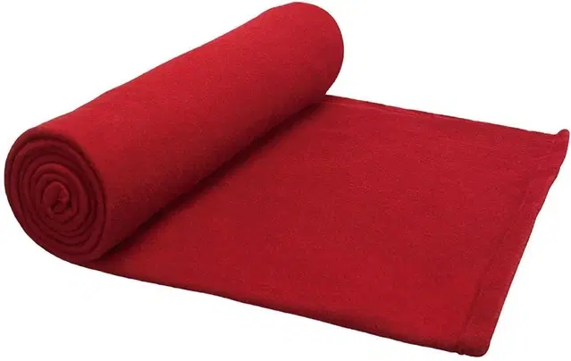 Fleece Blanket, Red, 60x90 Inches