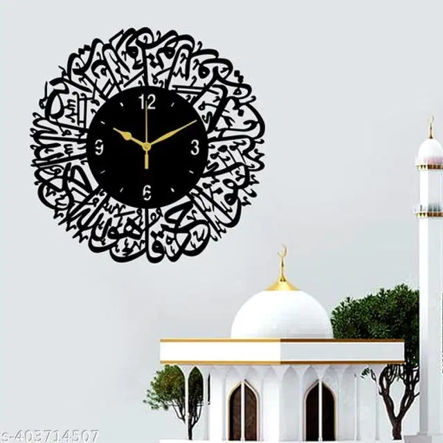 Wooden Wall Clock, Black