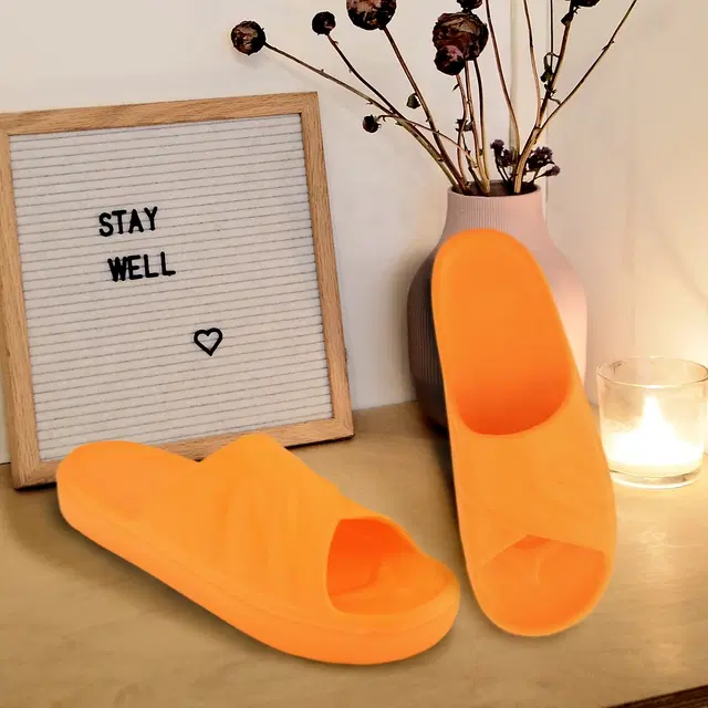 Sliders for Women (Orange, 8)