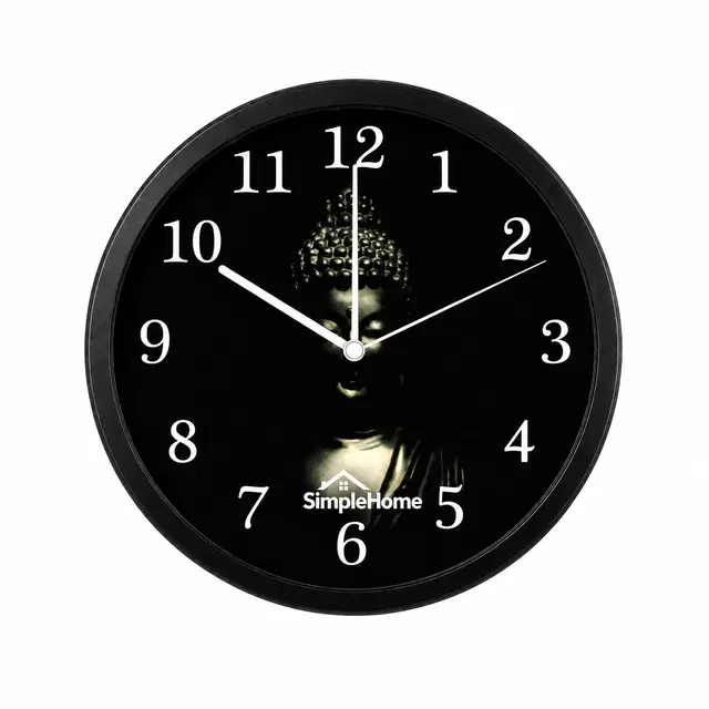 SimpleHome Budha Wall Clock 10inch
