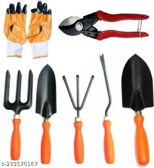 Gardening Tools Set, Multicolor, Set of 7