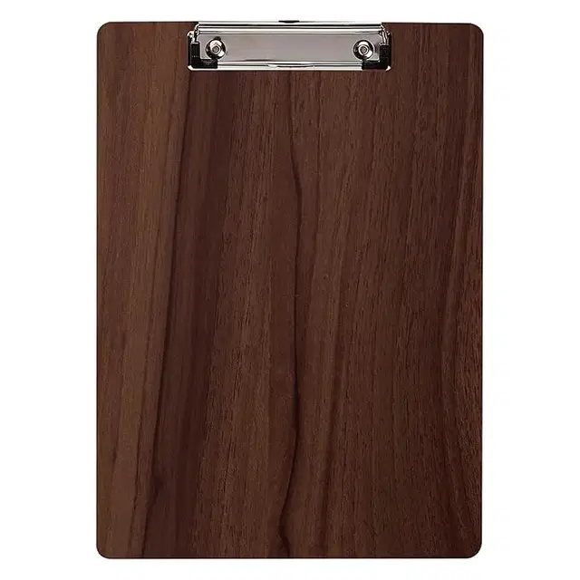 Lotus Paper Clipboard Writing Pad, Exam Board for Kids/Students, Wood Exam Pad with Metal Clips, wooden,Pack of 1