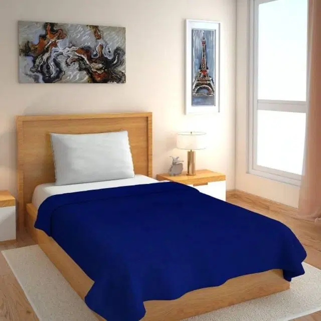 Fleece Blanket, Blue, 60x90 Inches