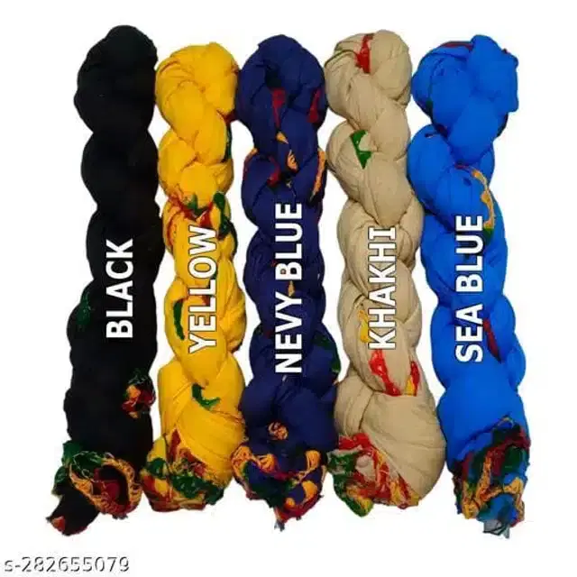 Dupatta for Women, Pack of 5 (Multicolor, 2 m)