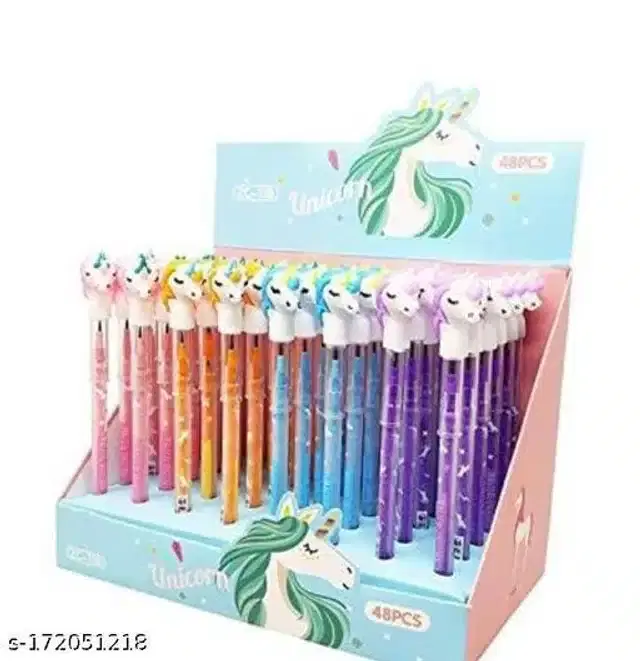 Unicorn Pencil For Kids, Multicolor, Pack of 12