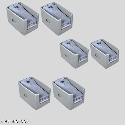 Non-woven Clothes Cover,  (Pink),  (Pack Of 6)