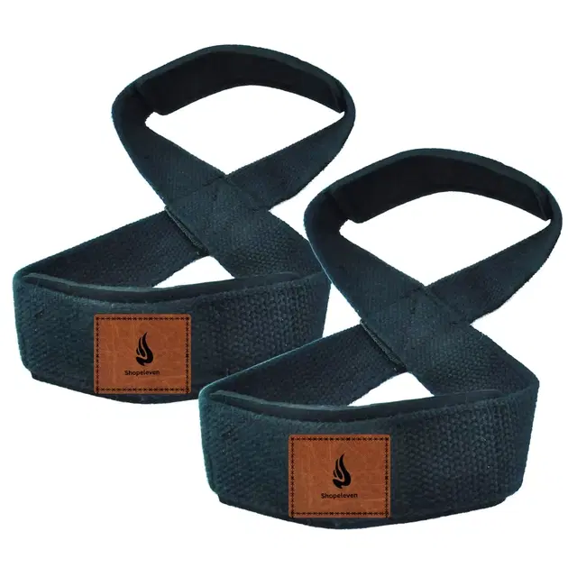 Weight Lifting Straps (Blue, Pack of 2)