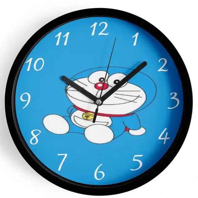 Doraemon Analog Wall Clock, Multicolor, 7 Inches