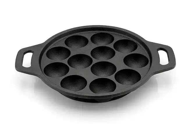 12 Cavity Appam Maker, Black