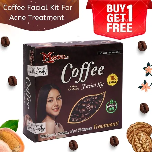 Maxico Herbal Coffee Facial Kit, Pack of 2