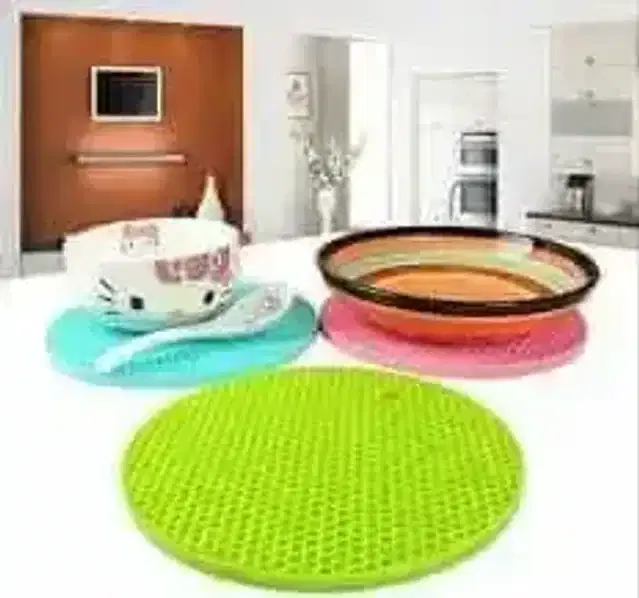 K Kudos Silica Silicone Gel Heat Resistant Place Trivets Mat For Hot Dish Pads Dining Coasters Anti Hot Heat Resistant