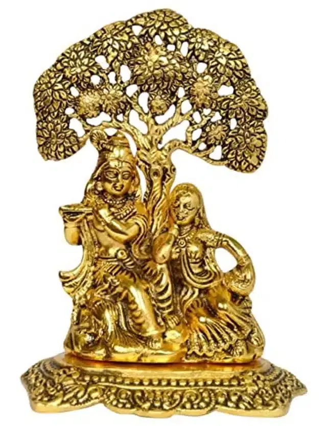 BHARDWAJ RETAILS Vighnesh Art and Crafts - Aluminium Religious Showpiece, Assorted, Pack of 1, BR95