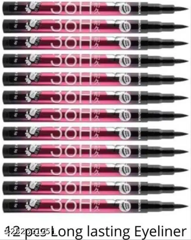 36H Eye Liner, Black, Pack of 12