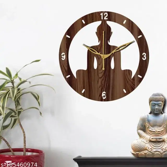 Wooden Wall Clock, Brown