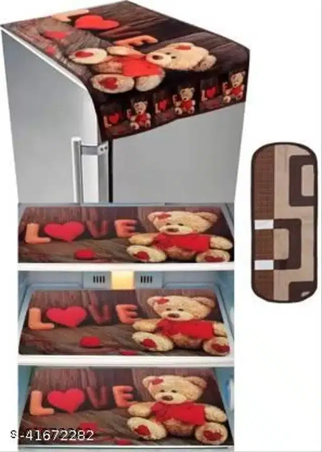 Fridge Cover Set, Multicolor, Set of 5