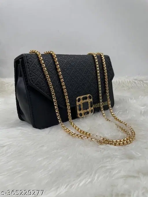 TRUE FASHION. Sling Bag for Women (Black, Free size)