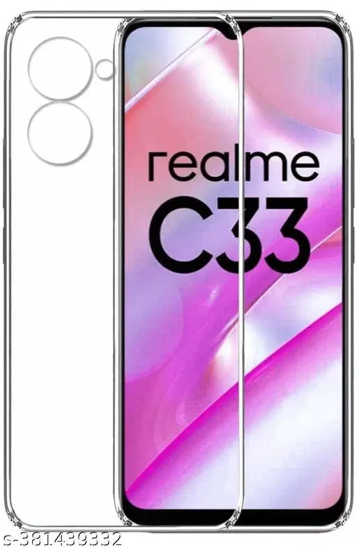 Silicone Mobile Cover for Realme C33, Multicolor
