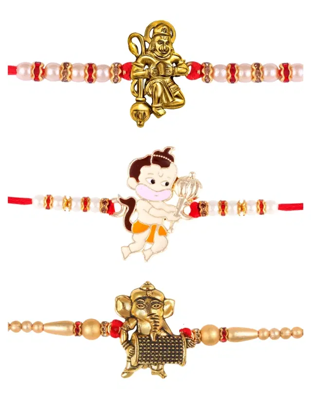 Designer Cartoon Characters Rakhi for Kids, Multicolor, Pack of 3