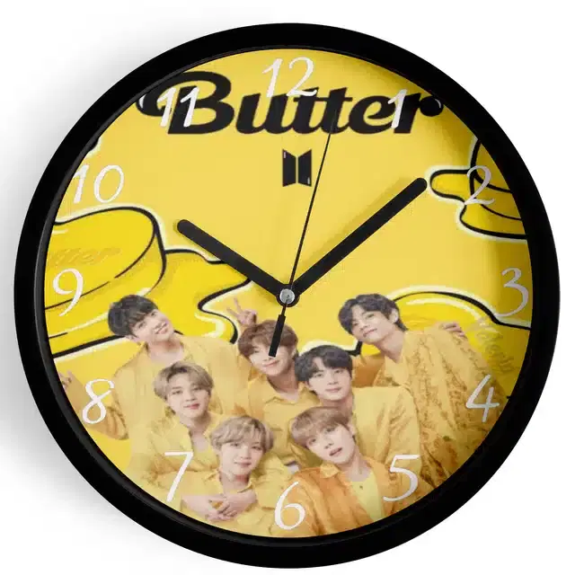 BTS Printed Wall Clock, Multicolor, 7 Inches