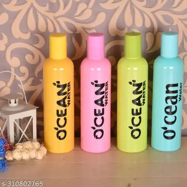 Water Bottle Set, Multicolor, 500 ml, Pack of 4
