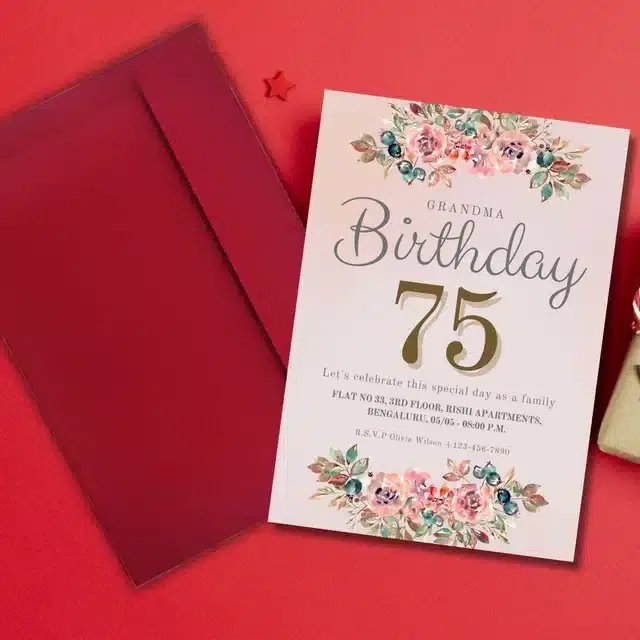 Birthday Party Greetings with Envelope, Multicolor