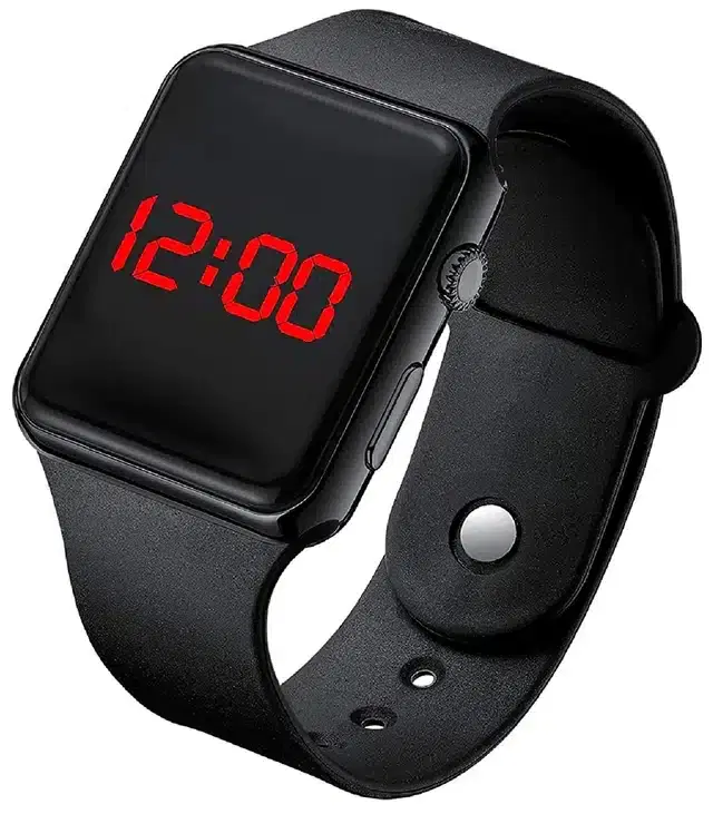 Digital Watch for Boys & Girls (Black)