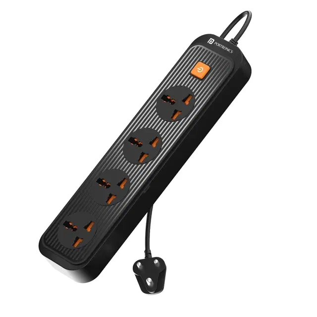 Portronics Power Plate 12 Extension Board With 4 Power Sockets