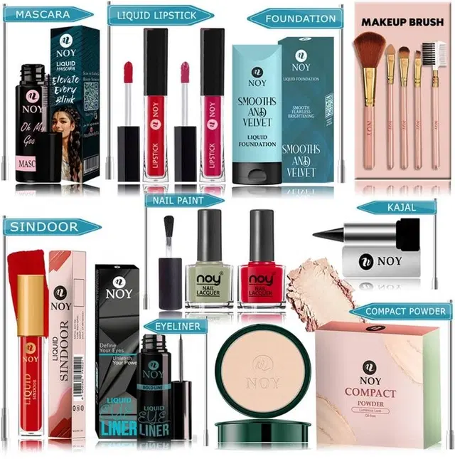 NOY Waterproof Makeup Set Splendor- Opulent Elegance In Perfect Harmony, YN512, Pack Of 15