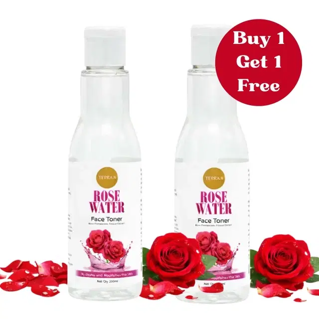 Terra 8 Rose Water 2X200 ml  (Buy 1 Get 1 Free)
