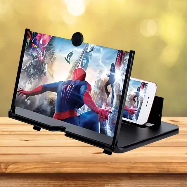 Plastic Screen Magnifier for Smartphone, Black