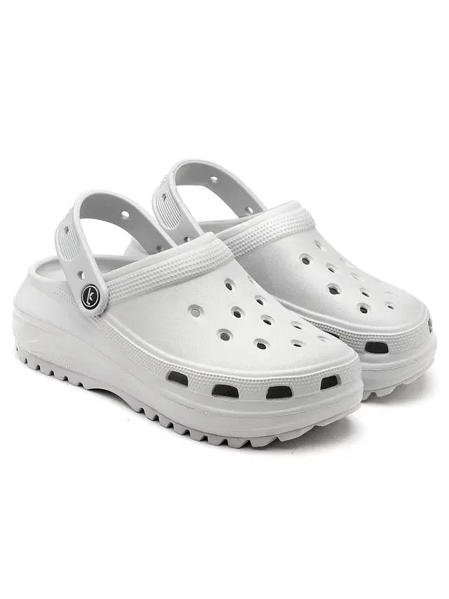 Clogs for Women (Grey, 4)