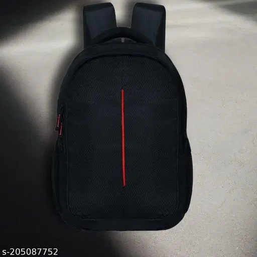 Nylon Backpack for Men & Women, Black