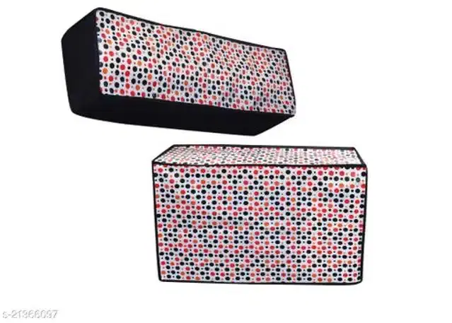 Split 1.5 Ton AC Cover for Indoor & Outdoor Unit, Multicolor, Set of 1