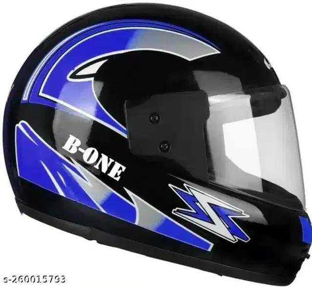 Full Face Helmet For Men, Black & Blue