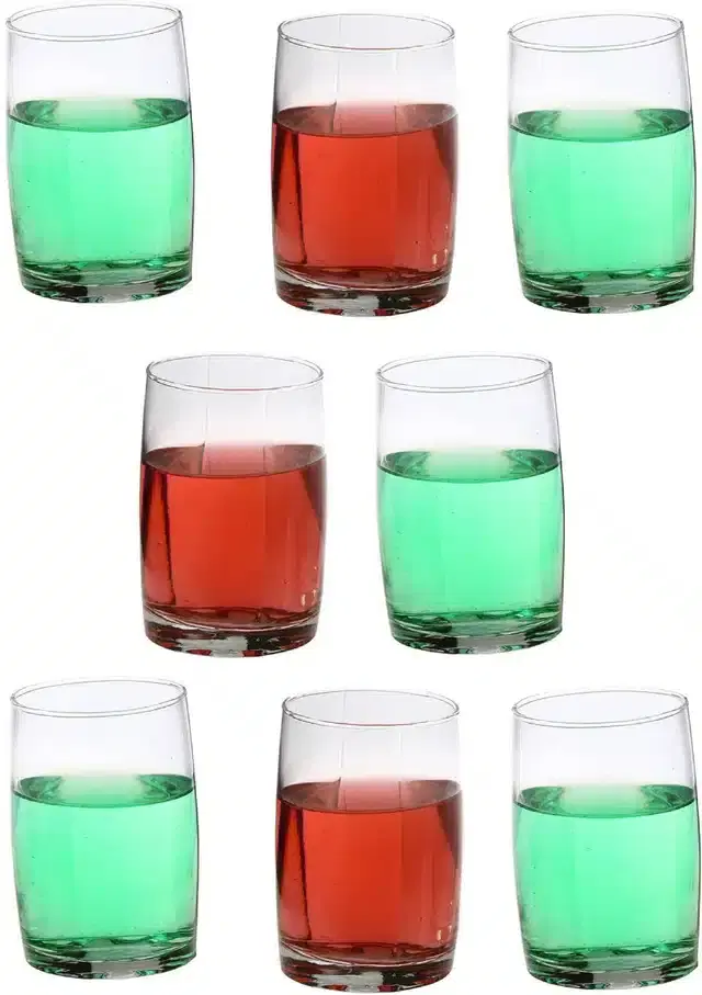 Liquor cum Cocktail Glasses, Transparent, 270 ml, Pack of 8