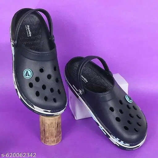 Aqualite EVA Clogs for Men (Navy Blue, 7) Pack of 2