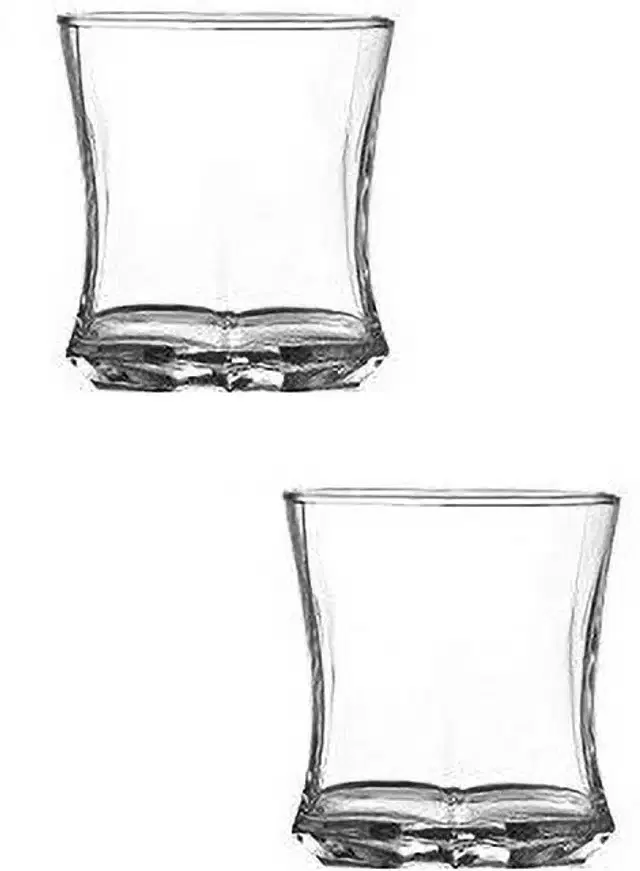 Liquor cum Cocktail Glasses, Transparent, 280 ml, Pack of 2