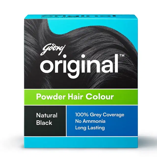 Godrej Original Powder Hair Colour – Natural Black 30 g