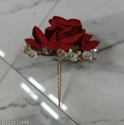 Hair Clips for Women (Red)