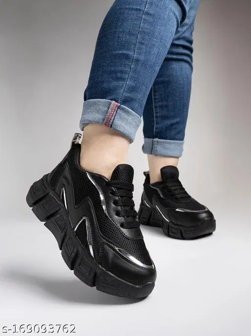 Shoetopia Womens Sport Shoes Black IND-5