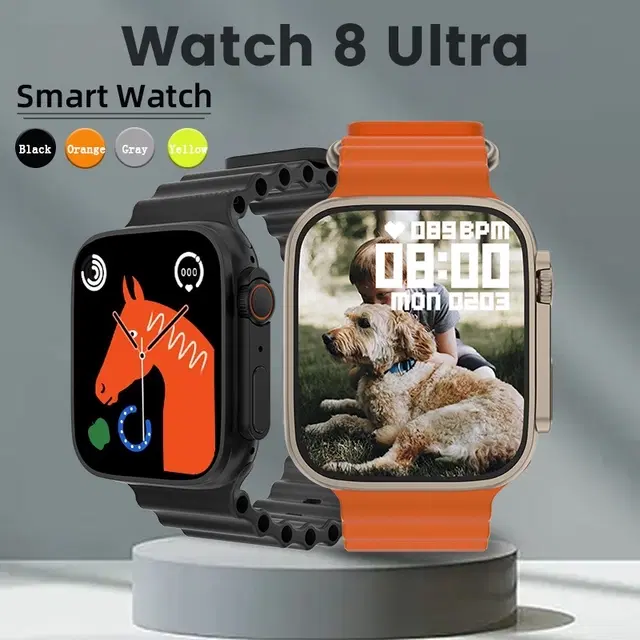 Silicone Strap S8 Ultra Smart Watch, Assorted, Pack of 1