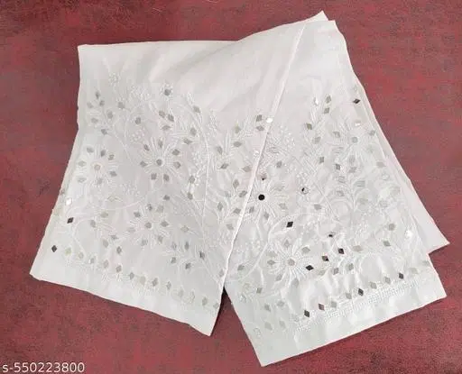 Cotton Solid Pant for Women, White (S)